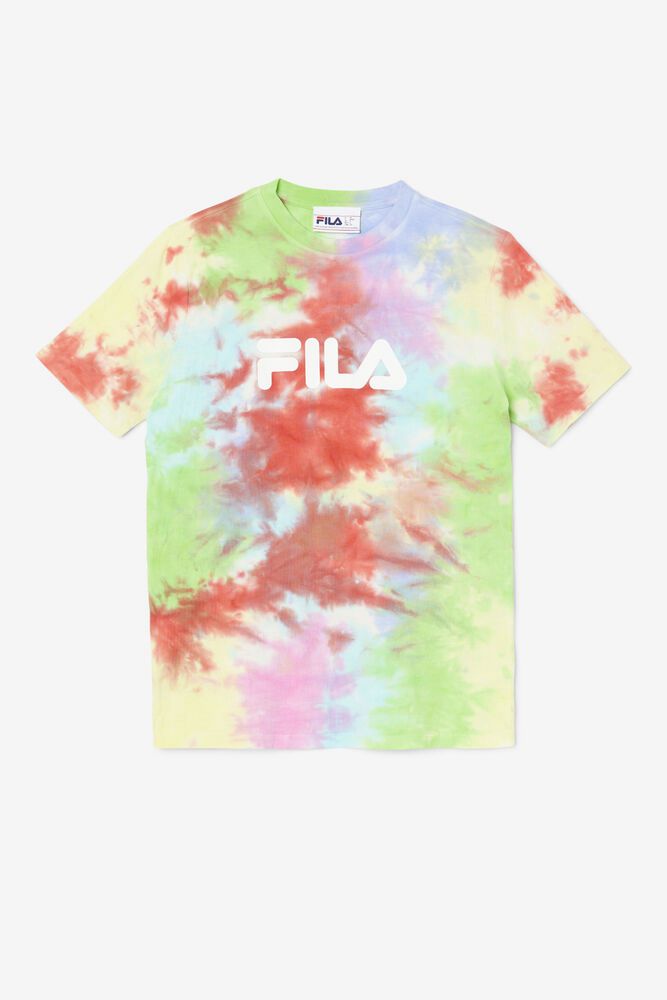 Fila Alivia Tie Dye T-Shirt Multicolor - Womens - 69324OBCL